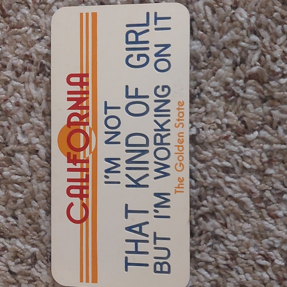 CA yoke license plate